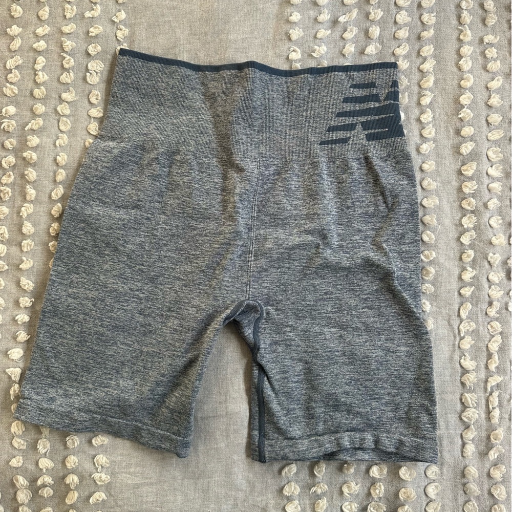 New Balance blue and grey biker shorts